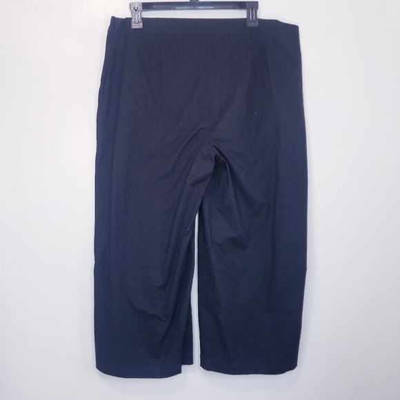 🌸 Eileen Fisher | Nylon Wide Leg Crop Pants, L - Picture 6 of 11